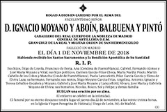 Ignacio Moyano y Aboín, Balbuena y Pintó
